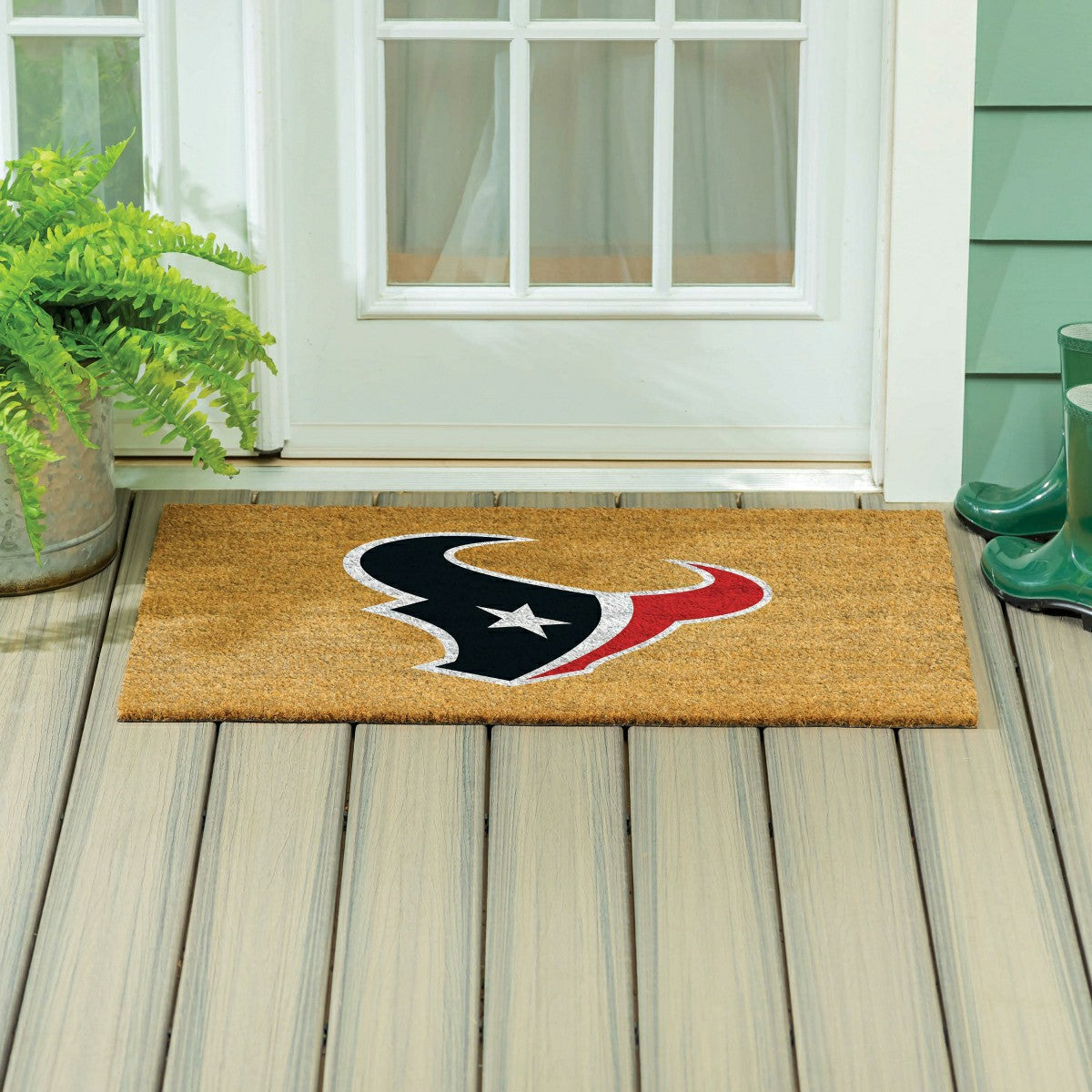 Houston Texans Large Full Color Coir Mat, 36"x24", NFL