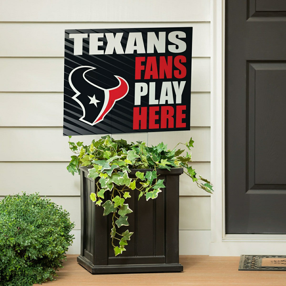 Houston Texans Coroplast Yard Sign "Fans Play Here", NFL, Home