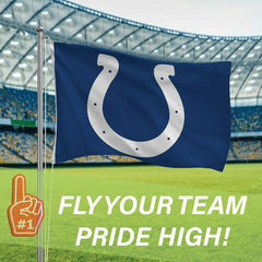 Indianapolis Colts Single Sided Flag w/ 2 Grommets, 3'x5', NFL, Home