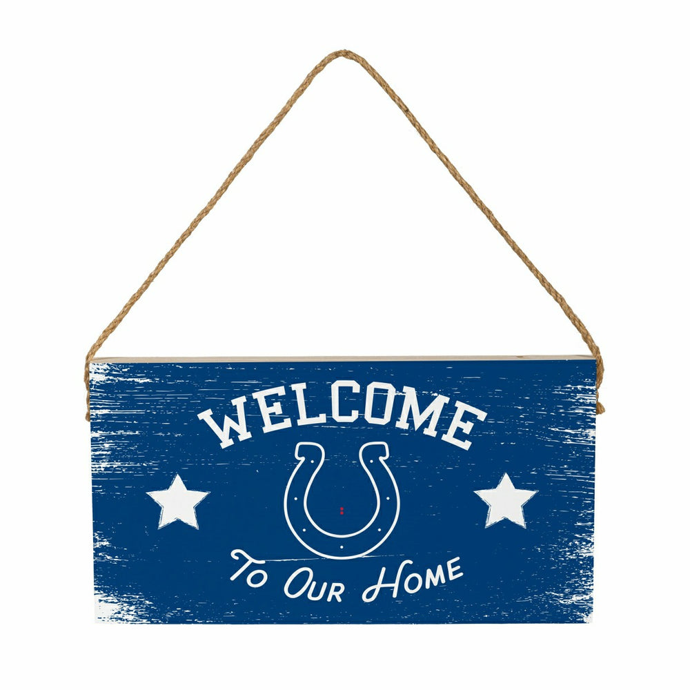 Indianapolis Colts Wood Wall Sign, 6x11, NFL, Home