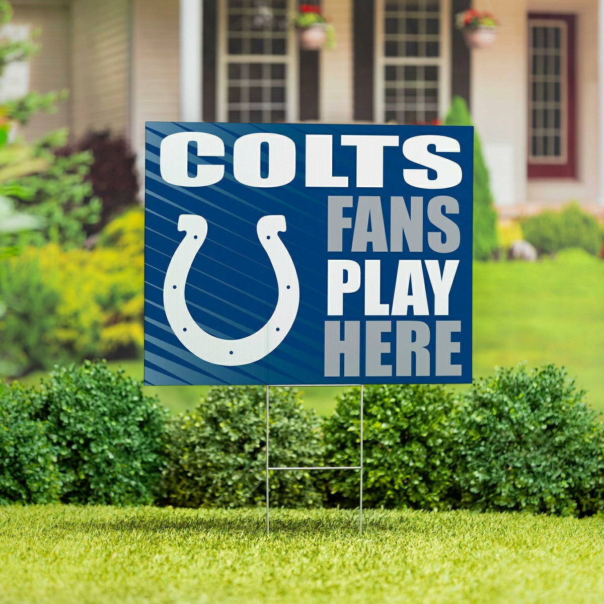 Indianapolis Colts Coroplast Yard Sign "Fans Play Here", NFL, Home