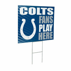 Indianapolis Colts Coroplast Yard Sign "Fans Play Here", NFL, Home
