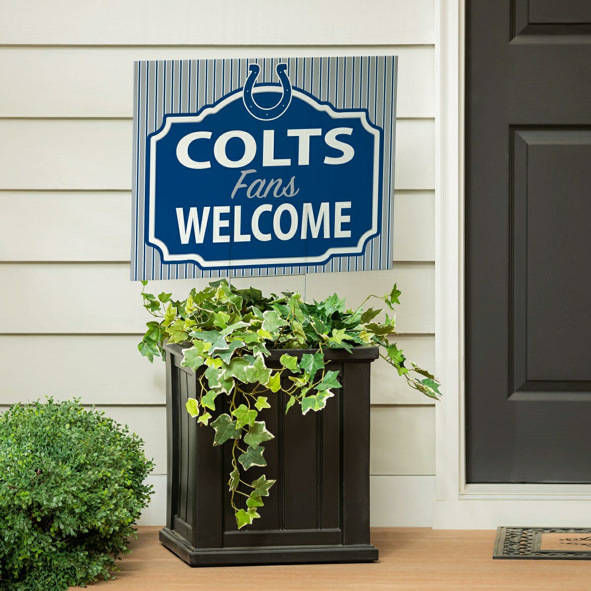 Indianapolis Colts Coroplast Yard Sign, "Fans Welcome", NFL, Home