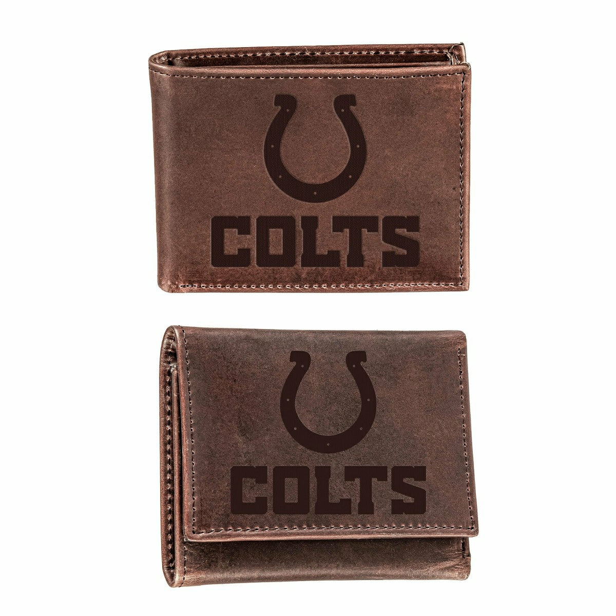 Indianapolis Colts, Bi-Fold and Tri-Fold Wallet Gift Set, Brown, NFL, Home