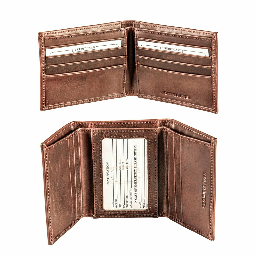 Indianapolis Colts, Bi-Fold and Tri-Fold Wallet Gift Set, Brown, NFL, Home