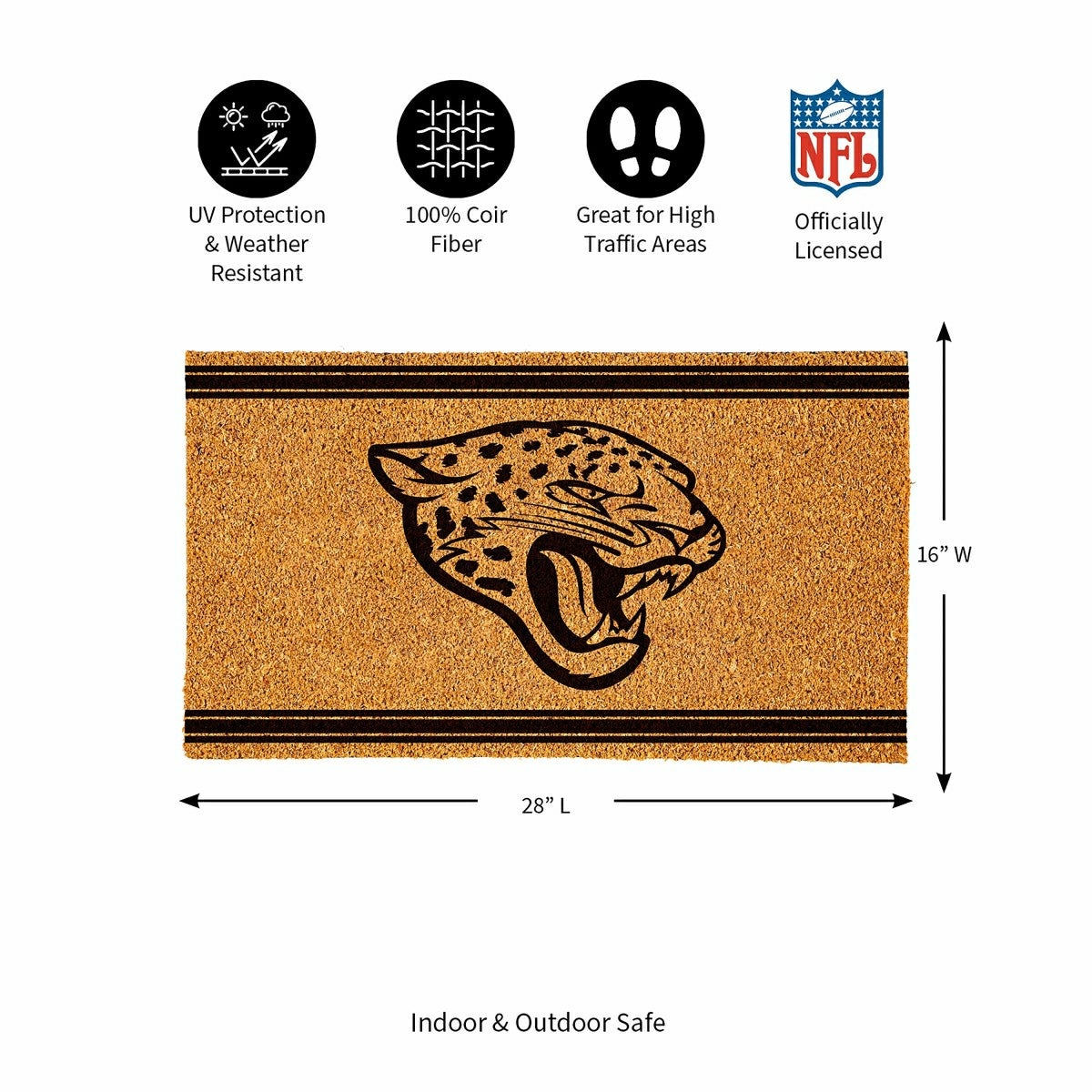 Jacksonville Jaguars, Coir Mat 1C, NFL