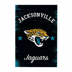 Jacksonville Jaguars Wood Wall Sign, 16x24, NFL, Home