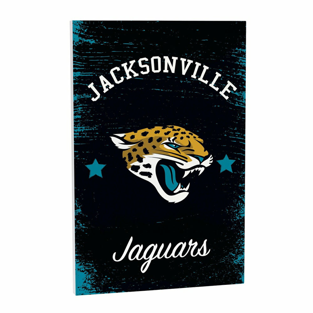 Jacksonville Jaguars Wood Wall Sign, 16x24, NFL, Home