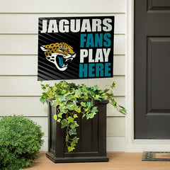 Jacksonville Jaguars Coroplast Yard Sign "Fans Play Here", NFL, Home