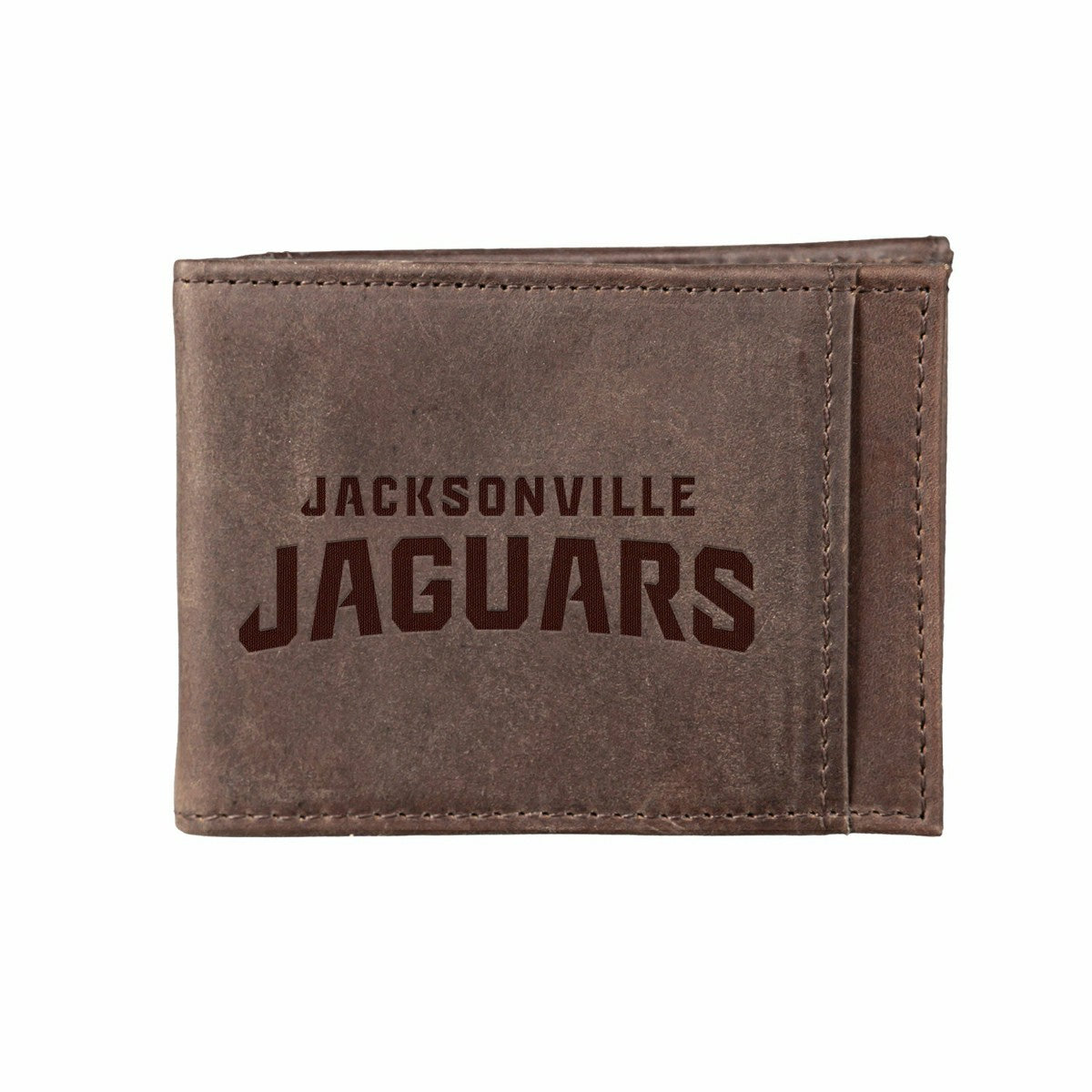 Front Pocket Wallet w/ RFID Blocking, Jacksonville Jaguars, Brown, NFL, Home