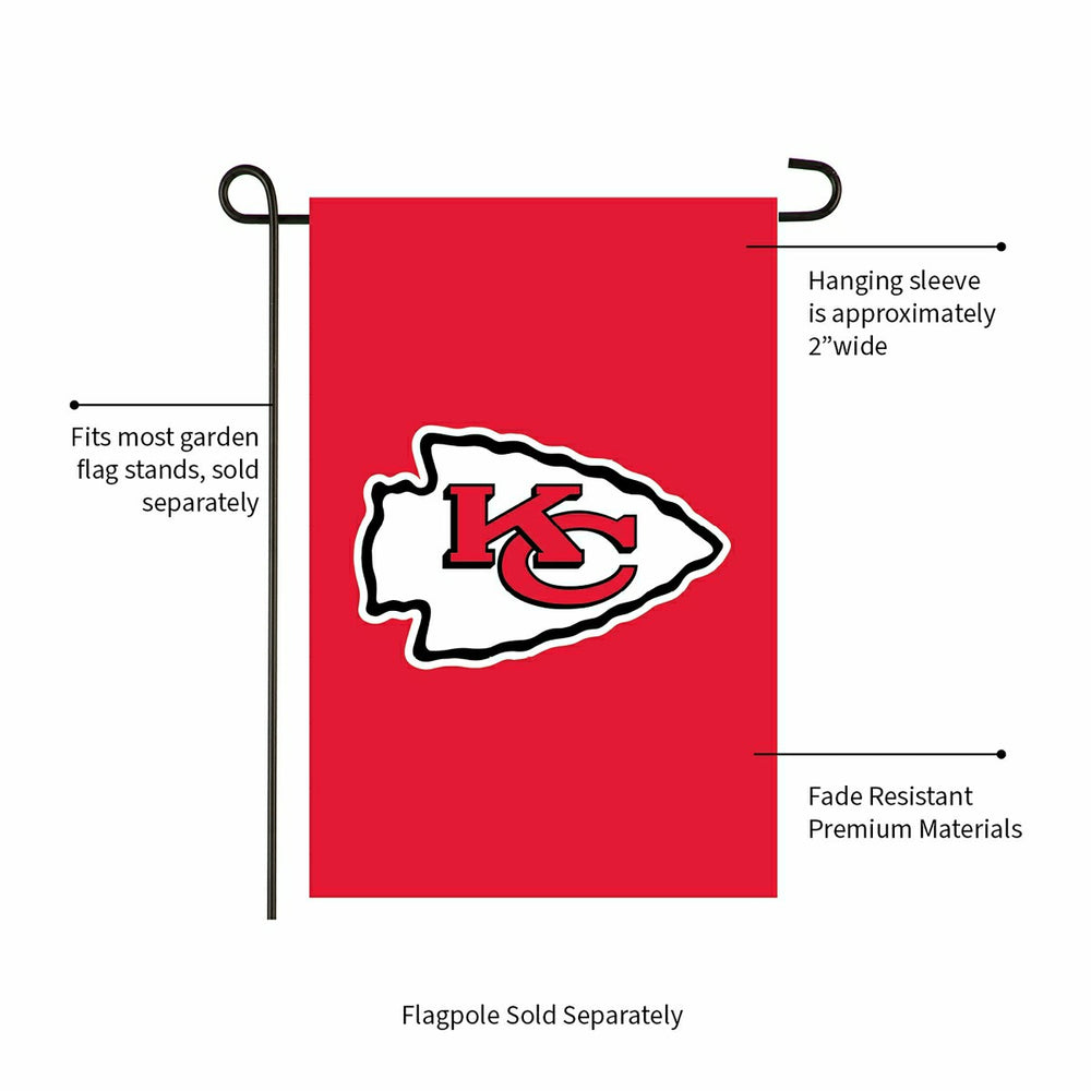 Kansas City Chiefs Applique Garden Flag, NFL, Home