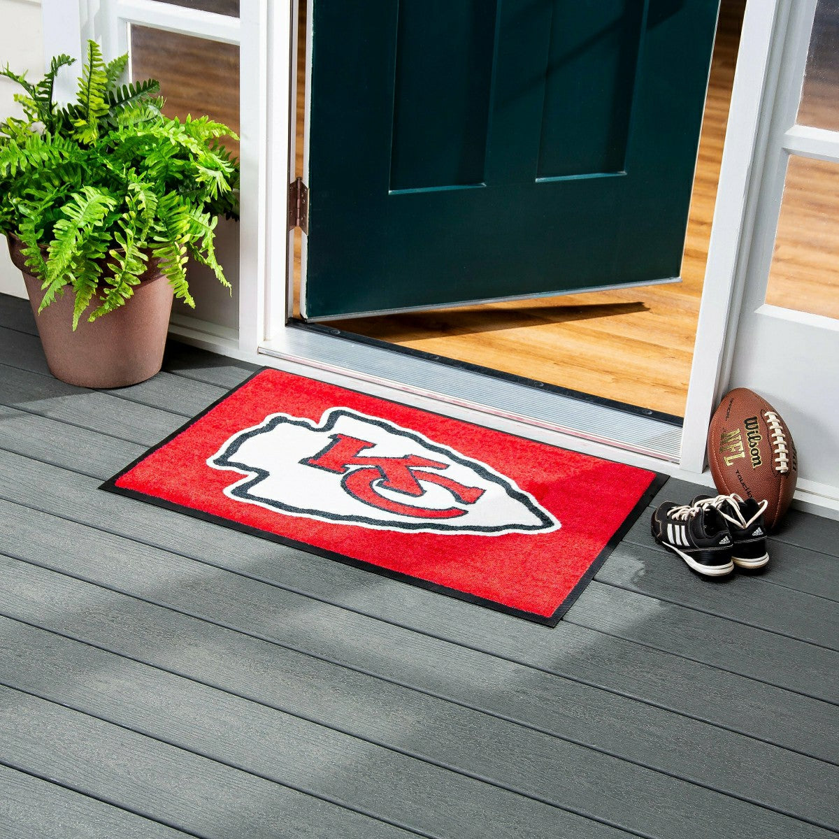 2'x3' USA Made Indoor/Outdoor Entryway Mat, Kansas City Chiefs, NFL
