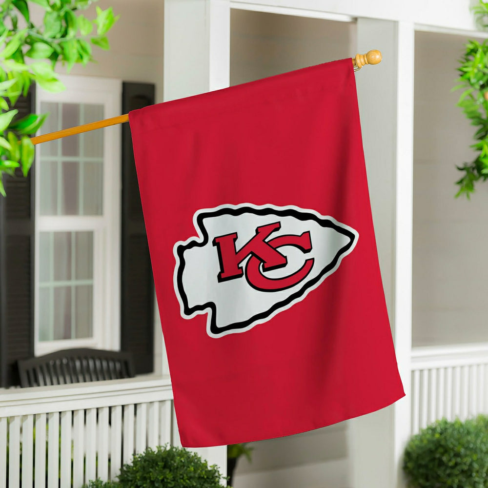 Kansas City Chiefs Applique House Flag, NFL, Home