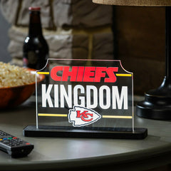 Kansas City Chiefs NFL Football Rectangle Desklite LED Decor, NFL, Home