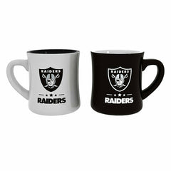 Las Vegas Raiders 10oz Ceramic Cup Set, 2pc, NFL