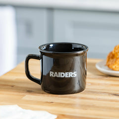 Las Vegas Raiders Ceramic Camp Cup with Enamel Finish, 14oz, NFL