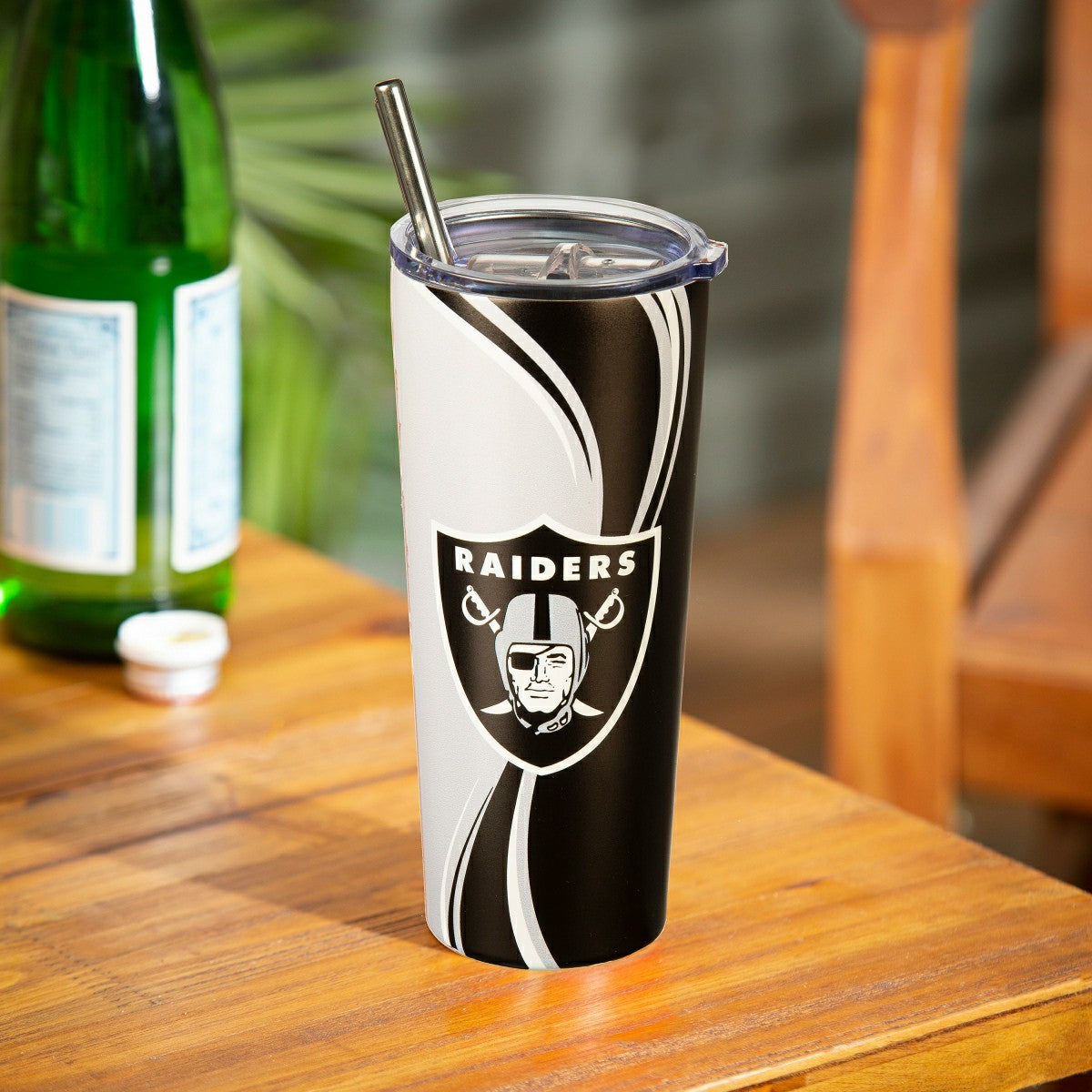 Stainless Steel Tumbler, 20oz, Las Vegas Raiders, NFL, Home