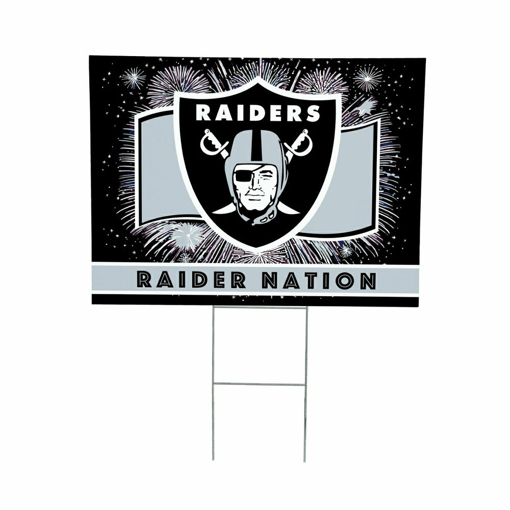 Las Vegas Raiders Yard Sign, Patriotic, NFL, Home