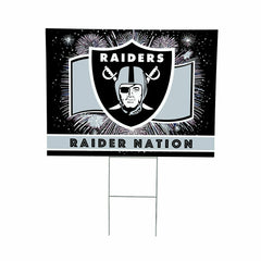 Las Vegas Raiders Yard Sign, Patriotic, NFL, Home