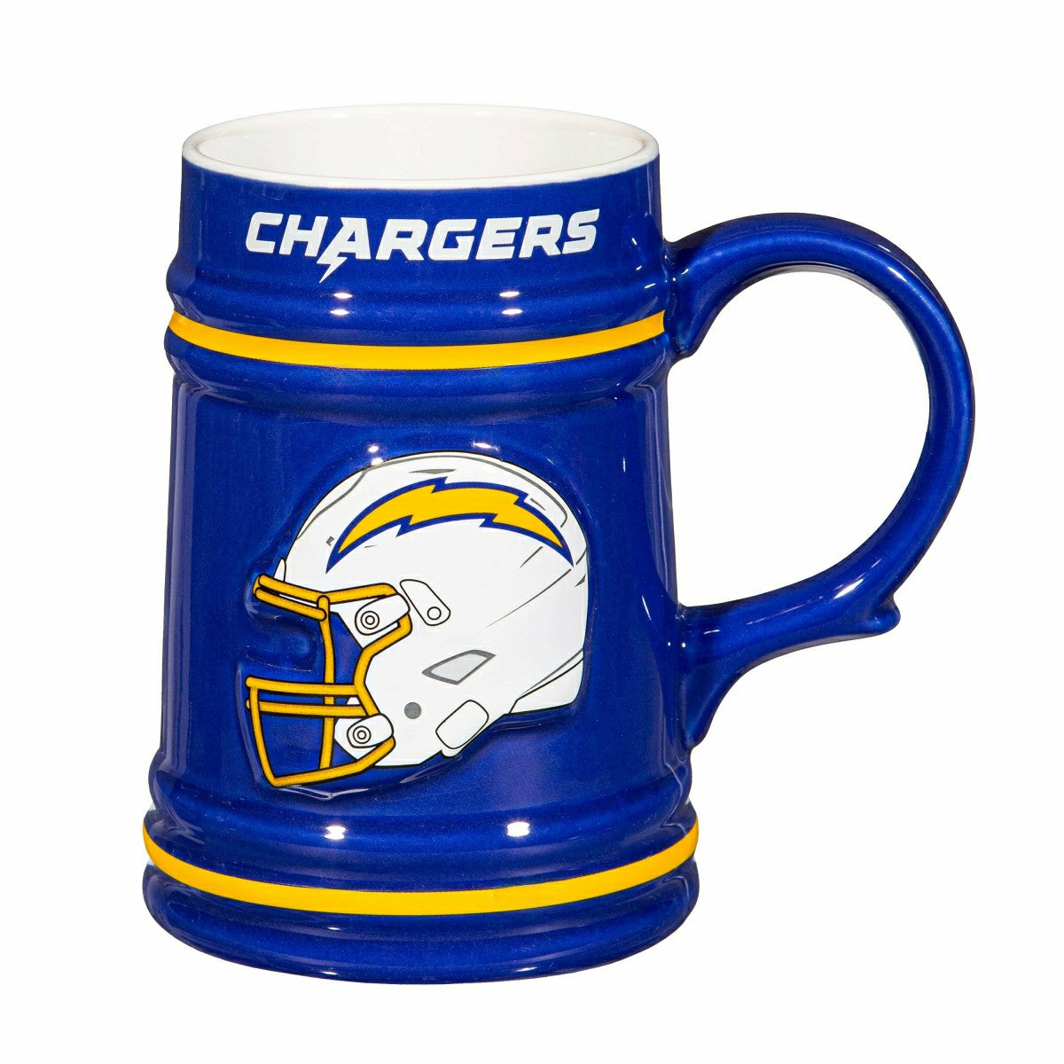 Los Angeles Chargers Ceramic Stein Cup, 24oz, NFL, Home