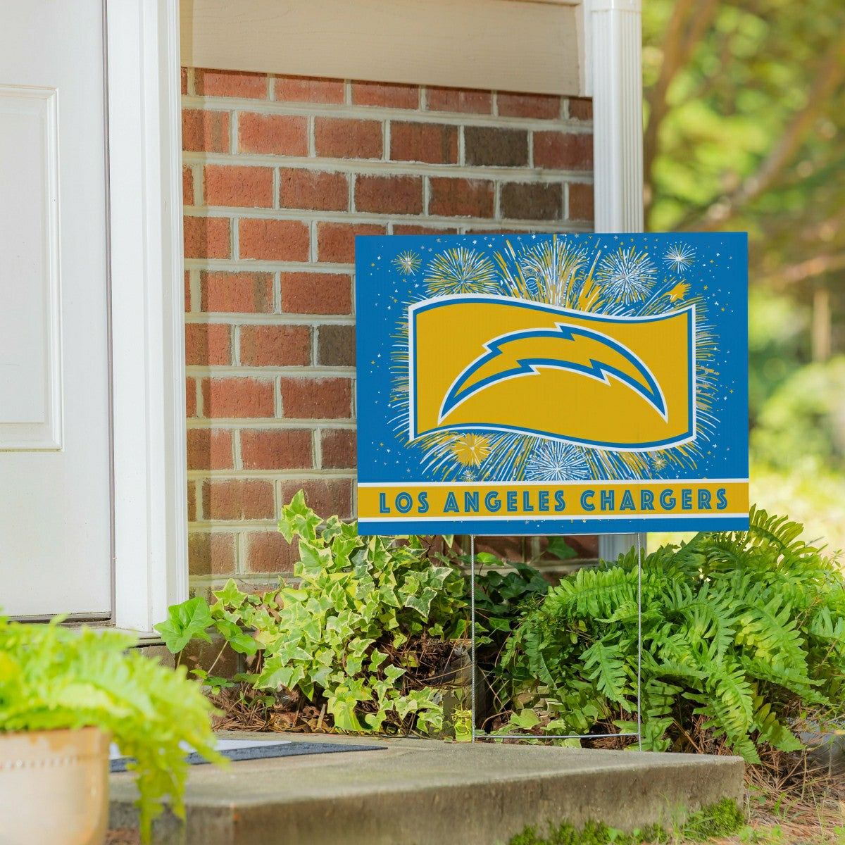 Los Angeles Chargers Yard Sign, Patriotic, NFL, Home