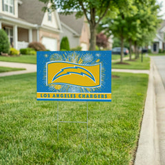 Los Angeles Chargers Yard Sign, Patriotic, NFL, Home
