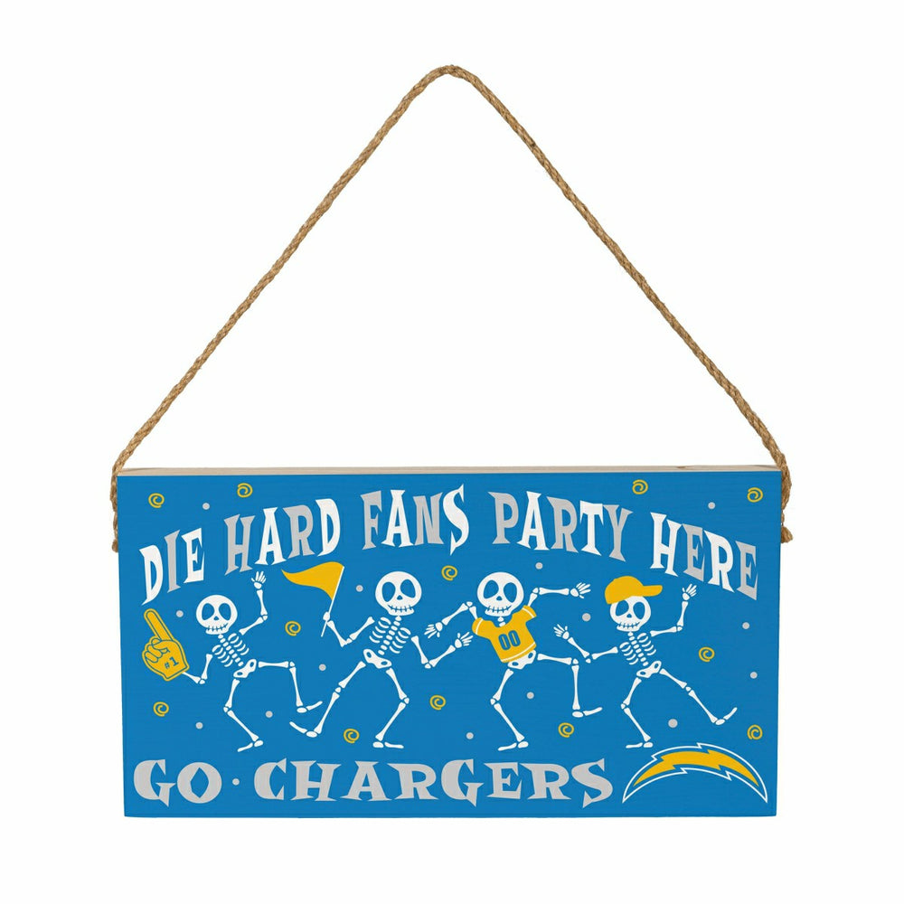 Los Angeles Chargers Halloween Wood Wall Sign, 6x11, NFL, Home