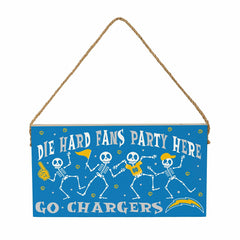 Los Angeles Chargers Halloween Wood Wall Sign, 6x11, NFL, Home