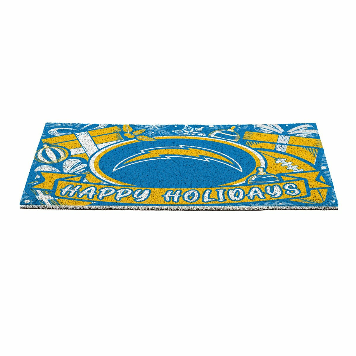 Los Angeles Chargers Holiday PVC Mat, 28"x16", NFL