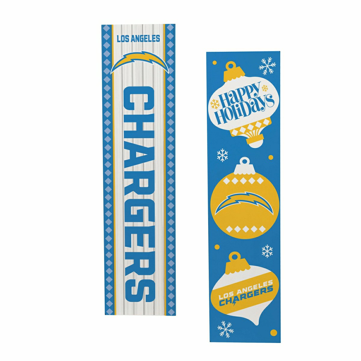 47" Double Sided Leaner, Los Angeles Chargers, Christmas, NFL, Home