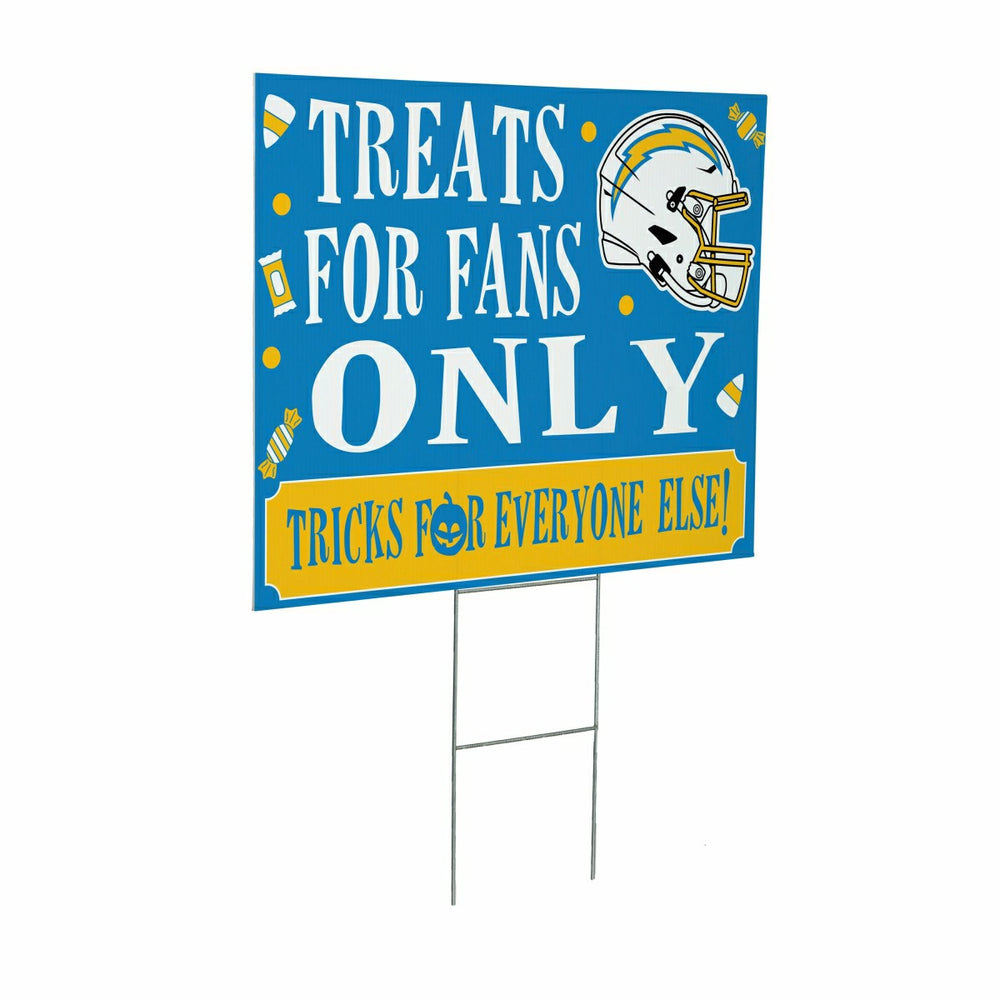 Los Angeles Chargers Yard Sign, Halloween Treats for Fans, NFL, Home