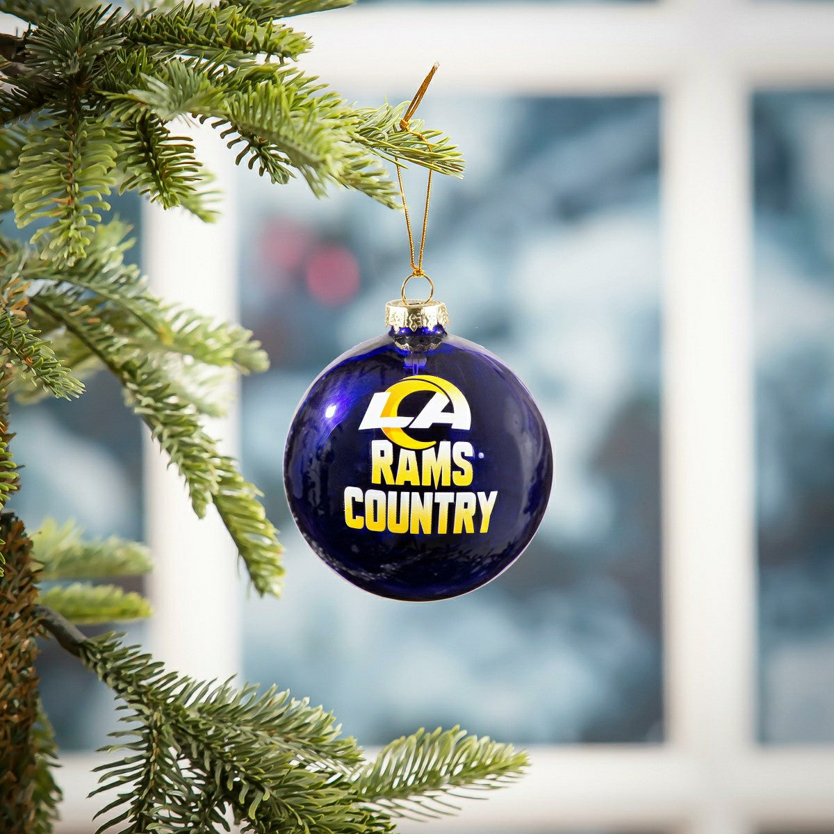 Blown Glass Ornament, Los Angeles Rams, NFL, Home