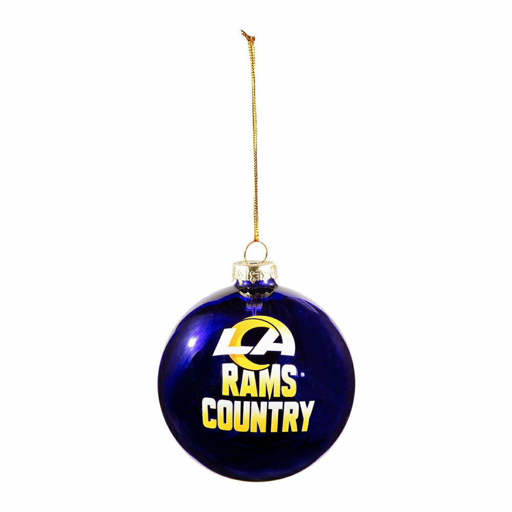 Blown Glass Ornament, Los Angeles Rams, NFL, Home
