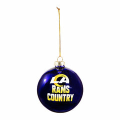 Blown Glass Ornament, Los Angeles Rams, NFL, Home