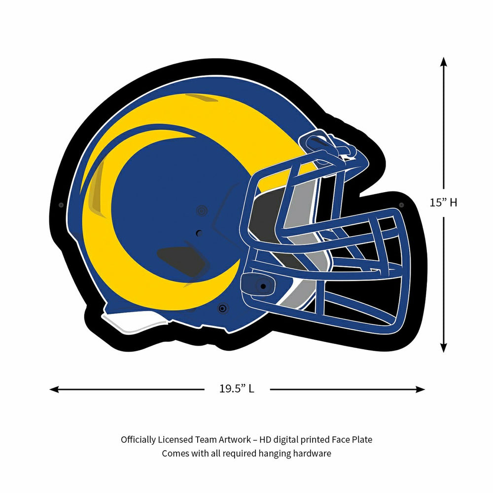 LED Wall Decor, Helmet, Los Angeles Rams, NFL, Home