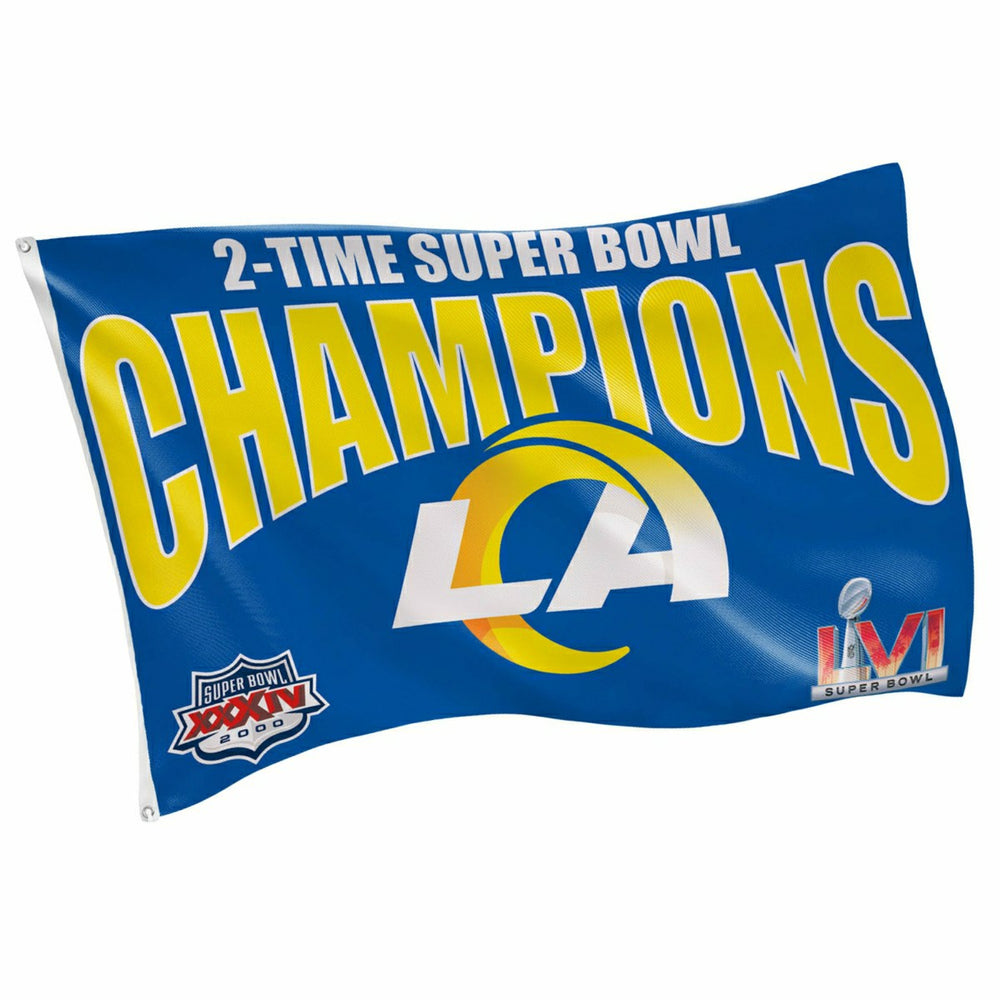 LA Rams, Super Bowl 2X Superbowl Champions, Football, 3x5 Flag, NFL, Home