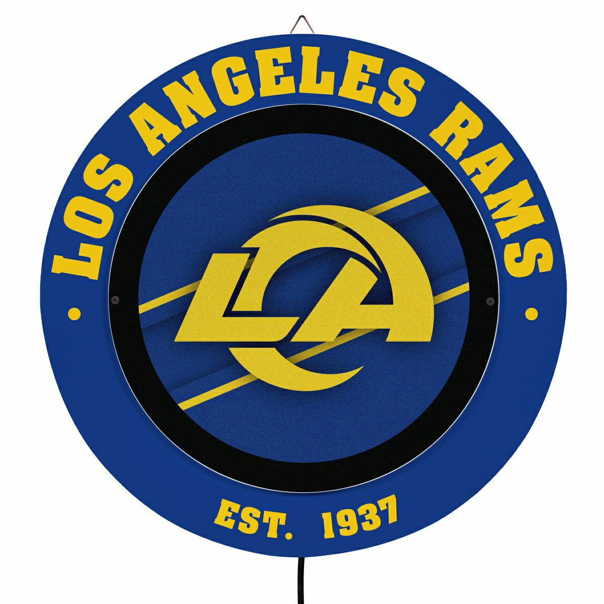 Los Angeles Rams, Metal Lite, Round, NFL