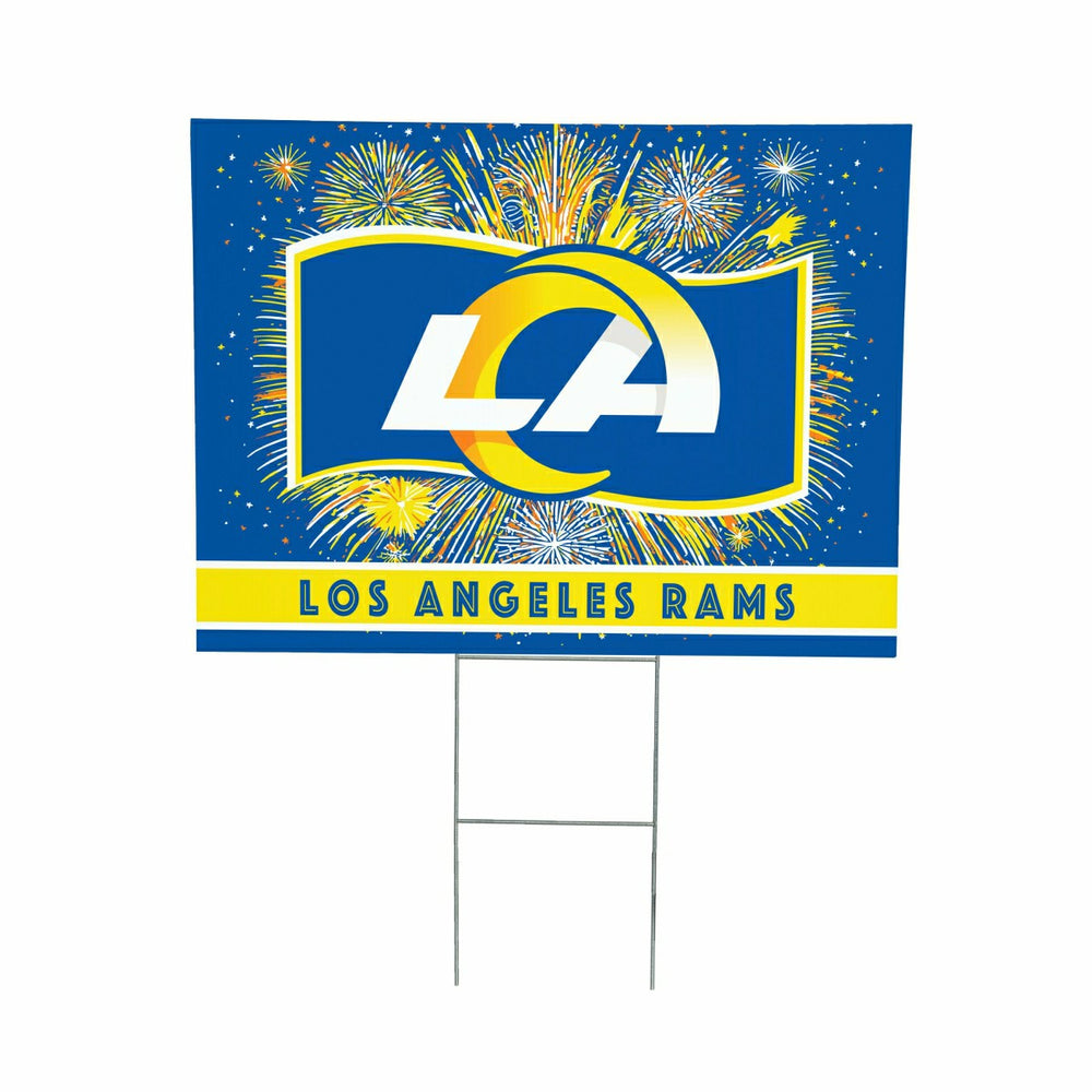 Los Angeles Rams Yard Sign, Patriotic, NFL, Home