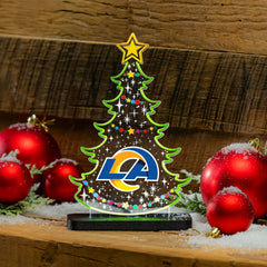 Los Angeles Rams NFL Football Holiday Tree Desklite LED Decor, NFL, Home