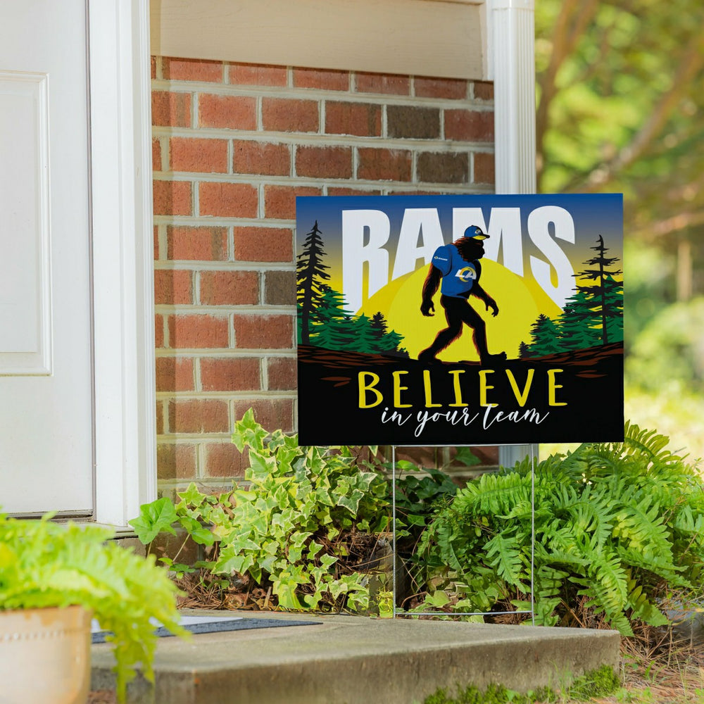 Los Angeles Rams Yard Sign, Bigfoot, NFL, Home