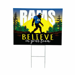 Los Angeles Rams Yard Sign, Bigfoot, NFL, Home