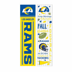 46" Double Sided Leaner, Los Angeles Rams, Fall Seasonal, NFL, Home