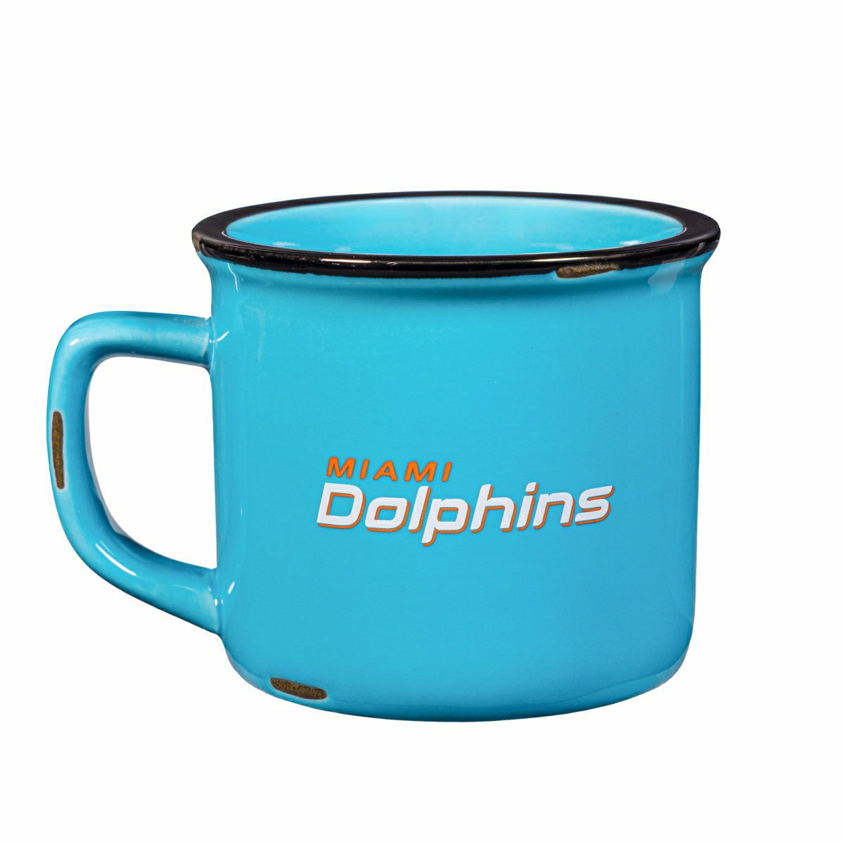 Miami Dolphins Ceramic Camp Cup with Enamel Finish, 14oz, NFL