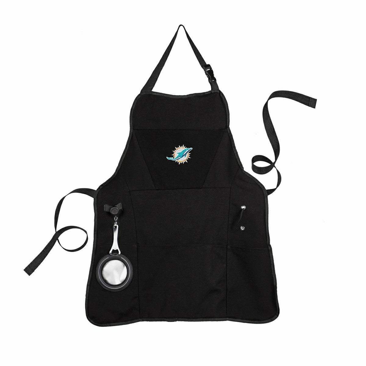 Grill Apron, Black, Miami Dolphins, NFL, Home