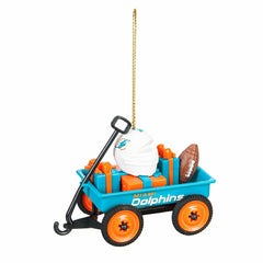 Miami Dolphins Team Wagon Ornament ,  MyEvergreen, NFL, Home