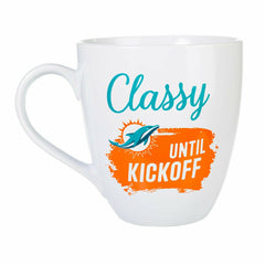 Miami Dolphins, Ceramic Cup O'Java 17oz Gift Set, NFL, Home