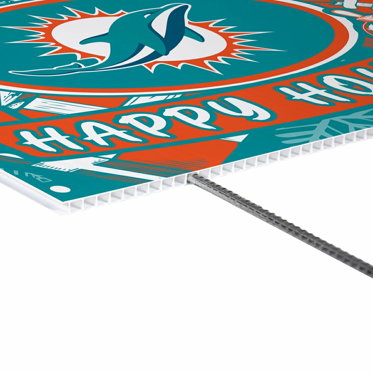 Miami Dolphins Yard Sign, Holiday, NFL, Home