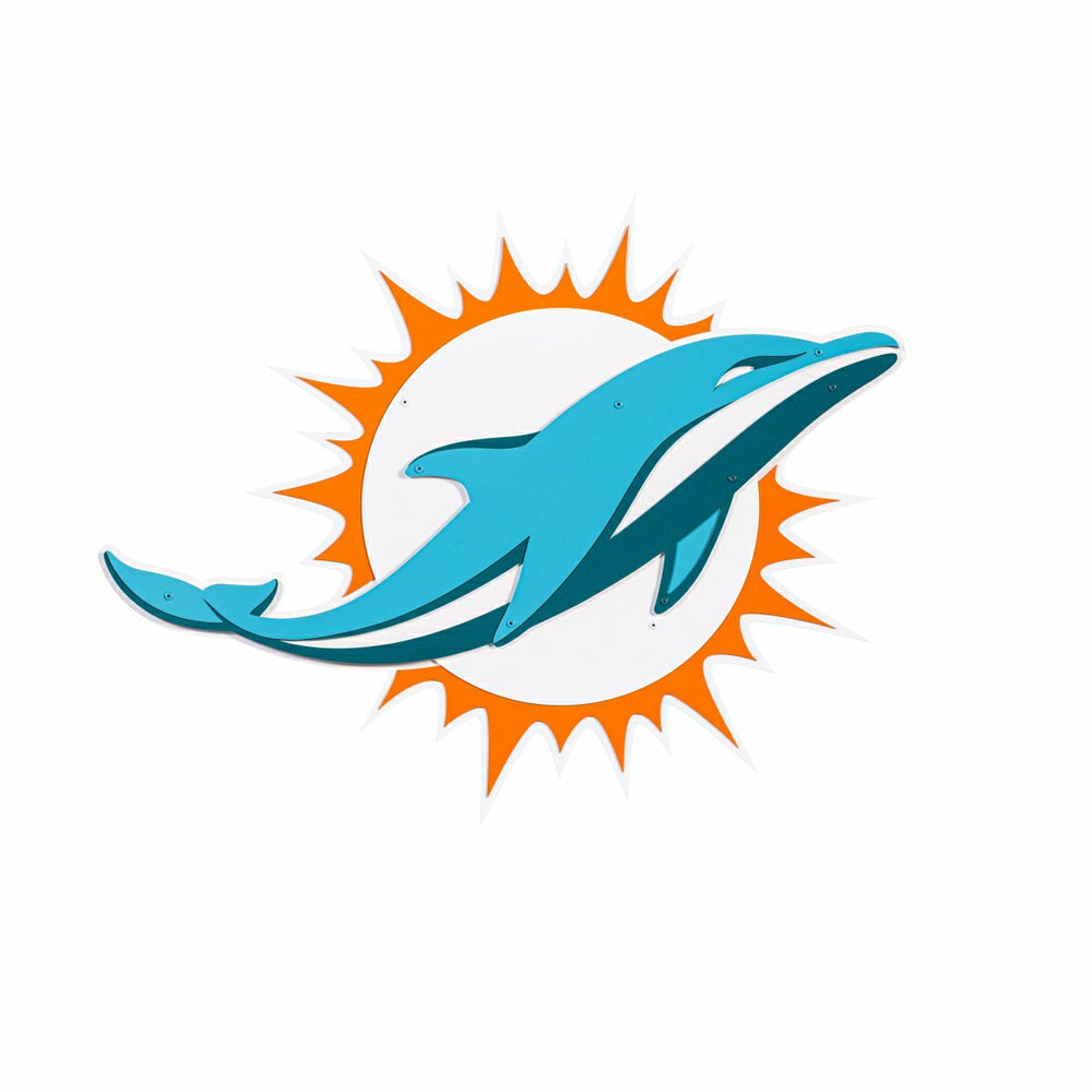 Miami Dolphins Premier Metal Wall Art, NFL, Home