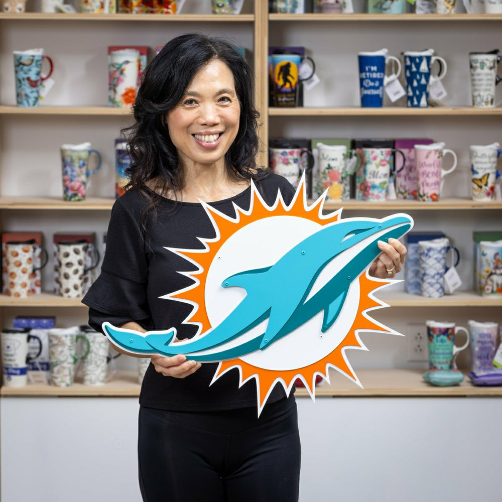 Miami Dolphins Premier Metal Wall Art, NFL, Home