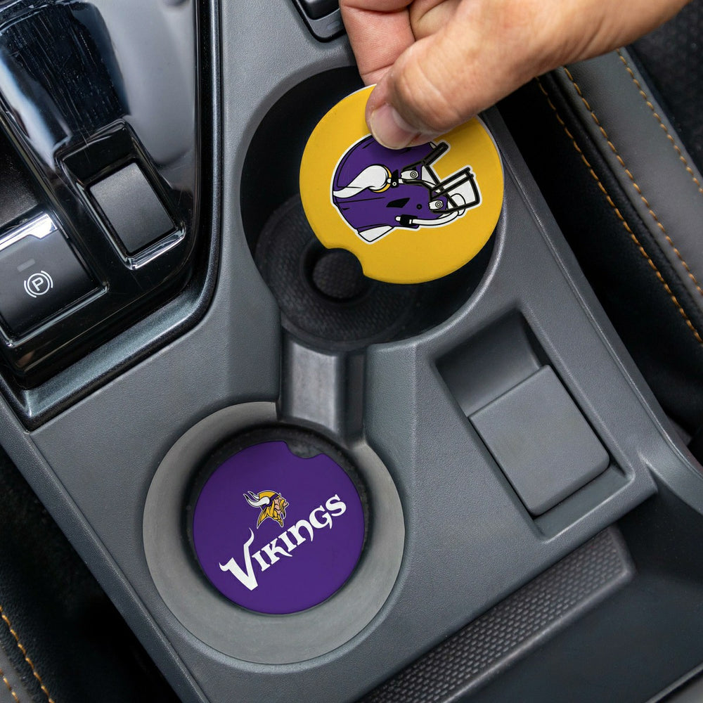 Minnesota Vikings Car Coaster Set, 2pc, NFL